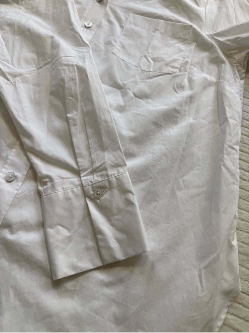 Talbots White Button-Down Cotton Shirt - Picture 9 of 12